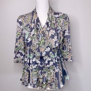 Anthropologie Jaase Grey Kimono Style Wrap